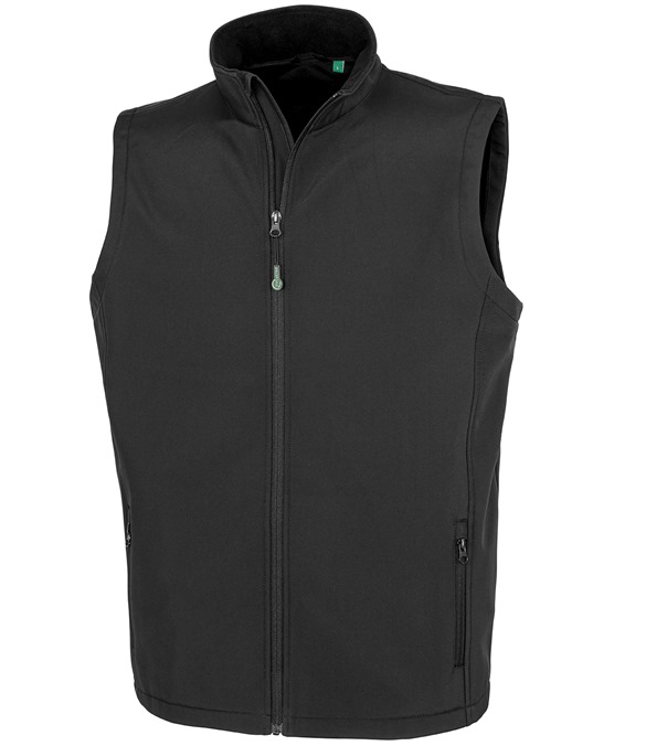 Men's recycled 2-layer printable softshell bodywarmer