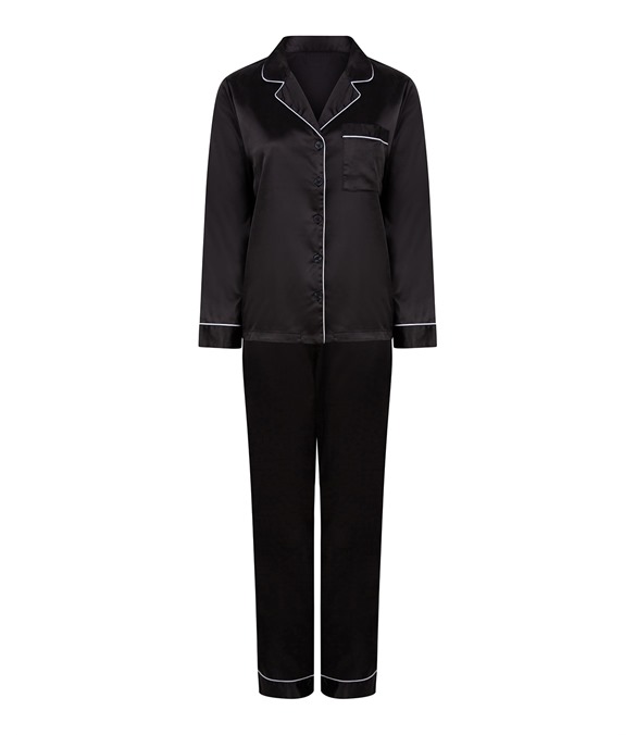 Women's satin long pyjamas