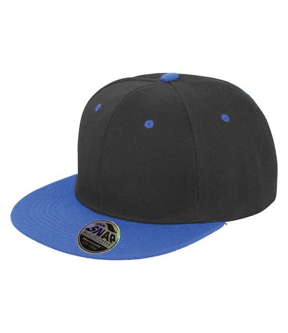 Bronx original flat peak snapback dual colour cap
