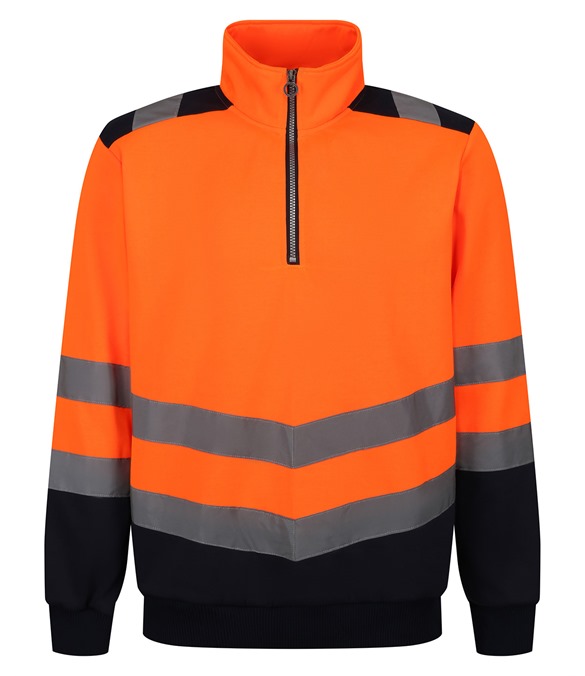 Pro hi-vis ?-zip sweatshirt