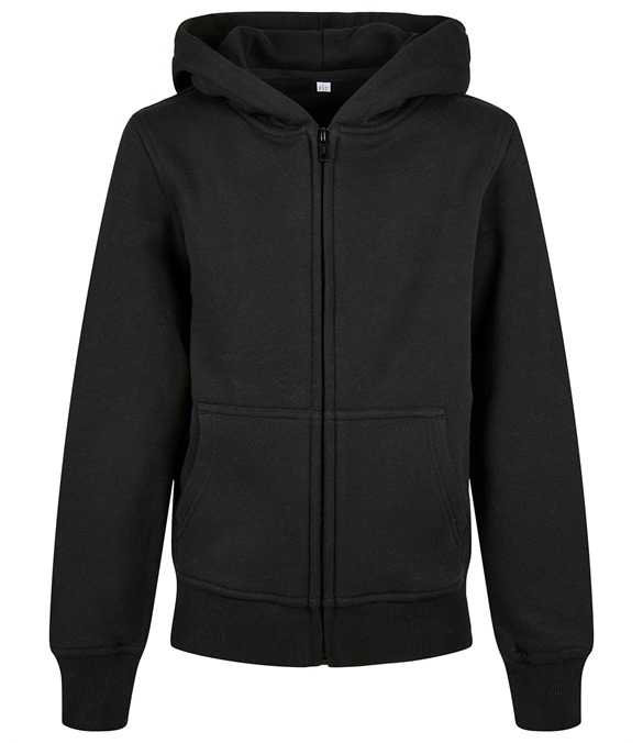 Organic kids basic zip hoodie