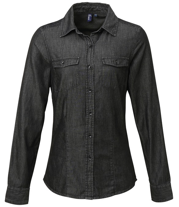 Women's jeans stitch denim shirt