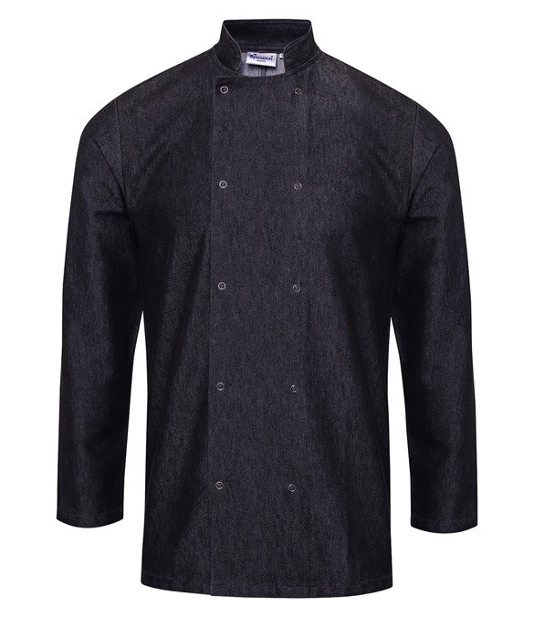 Denim chef's jacket