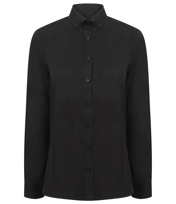 Women&#39;s modern long sleeve Oxford shirt