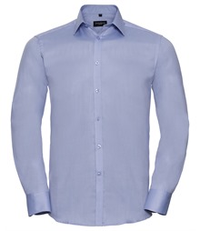 Long sleeve herringbone shirt