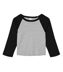 Women?s micro rib 3/4 raglan baby t-shirt