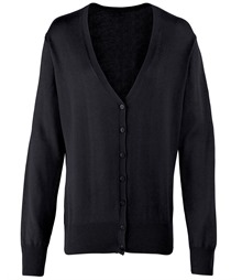 Women's button-through knitted cardigan
