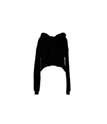 Women's cropped fleece hoodie