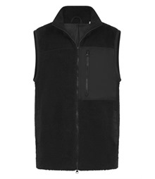 Recycled sherpa gilet