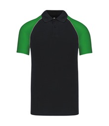 Polo baseball contrast polo shirt