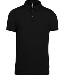 Jersey knit polo shirt