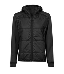 Ladies' Hybrid-Stretch Hooded Jacket